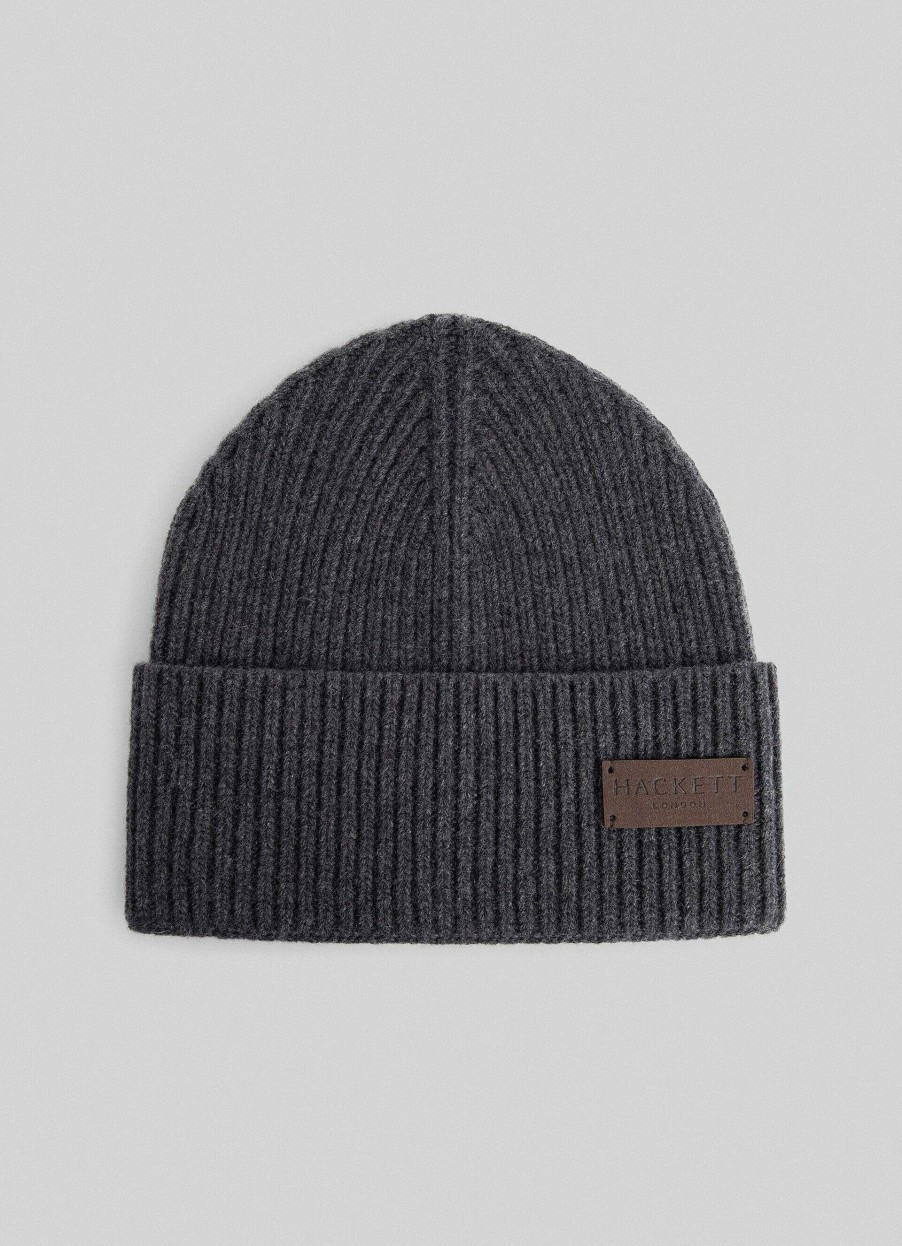 Tilbehor Hackett London | Ribbet Cashmere Beanie