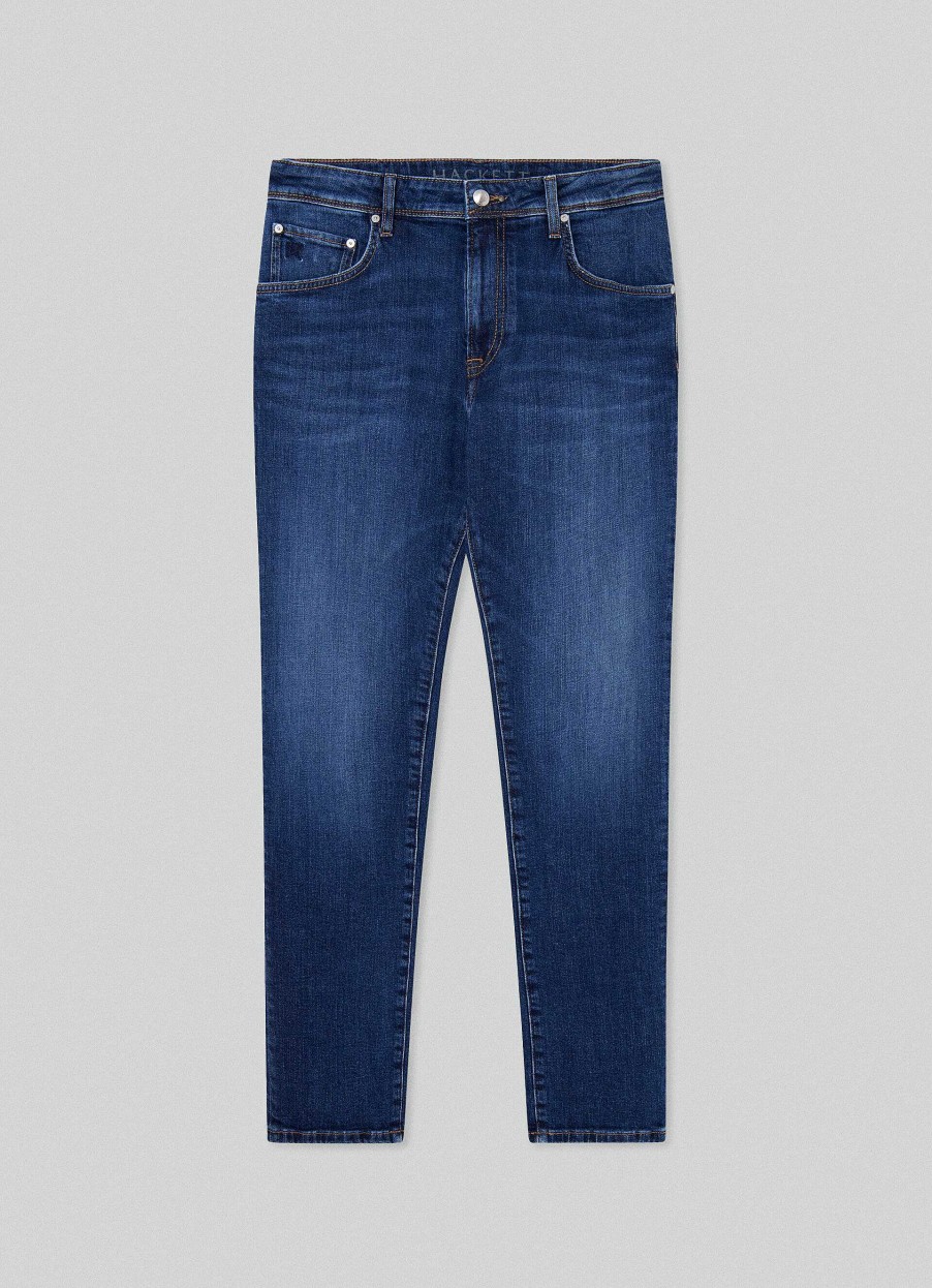 Klaer Hackett London | Slim Fit Light Wash Jeans