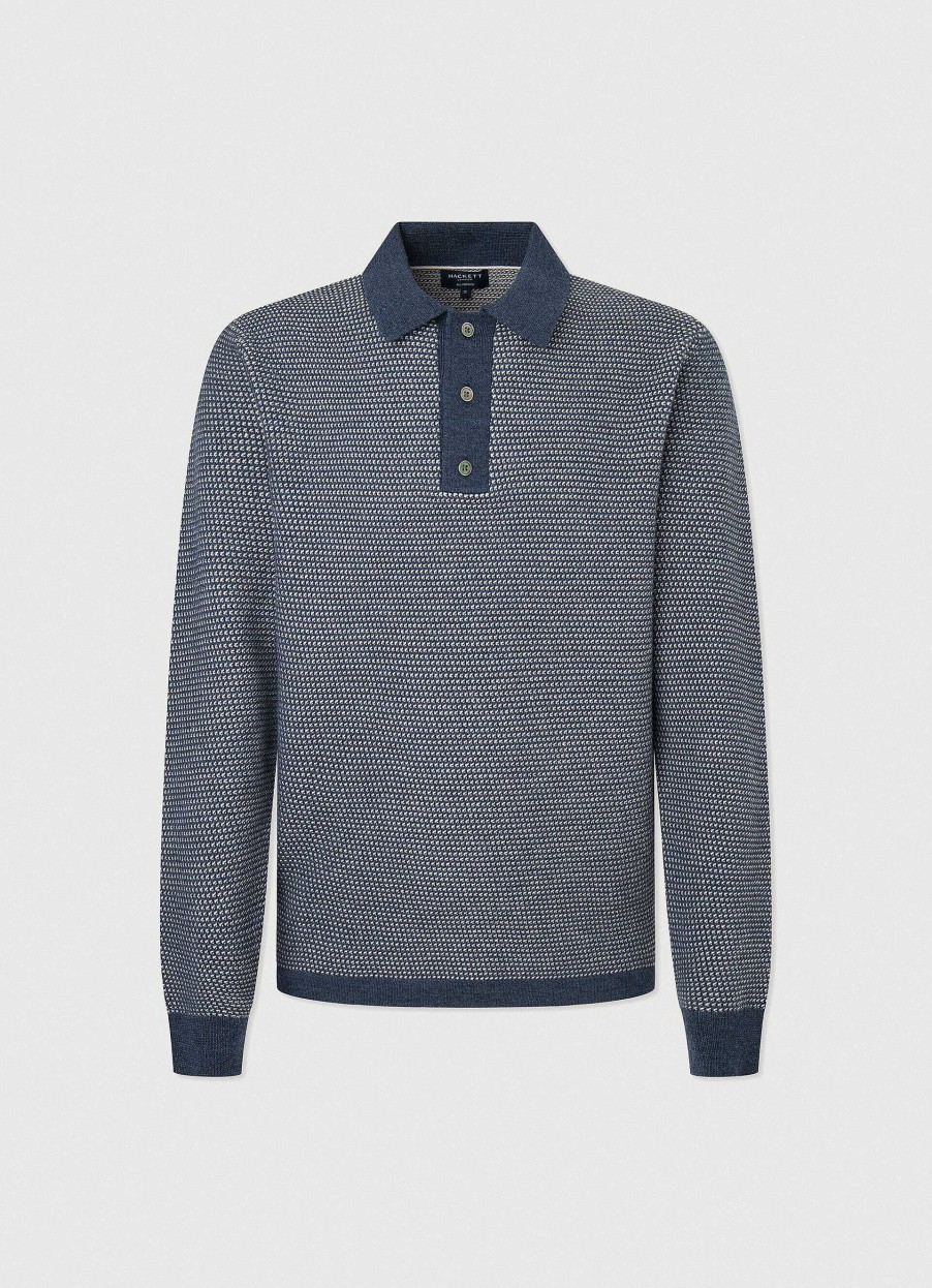 Klaer Hackett London | Langermer Strikket Polo