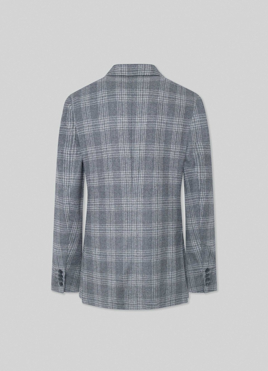 Klaer Hackett London | Oppvarmet Sjekkblazer