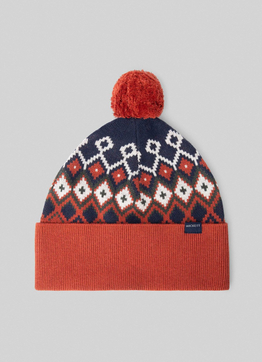 Gutter Hackett London | Fair Isle Design Beanie