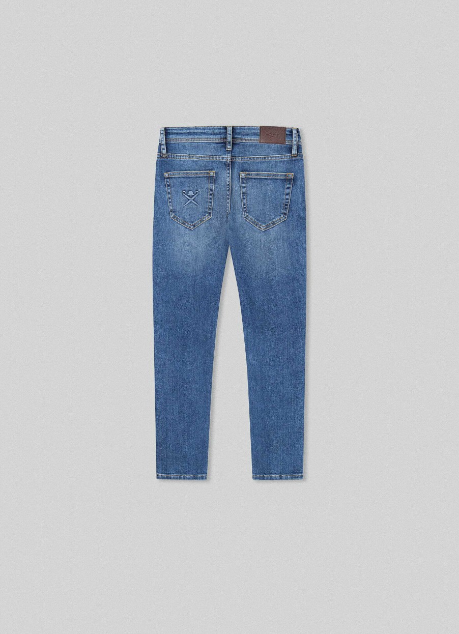 Gutter Hackett London | Vintage Wash Jeans Med Vanlig Passform