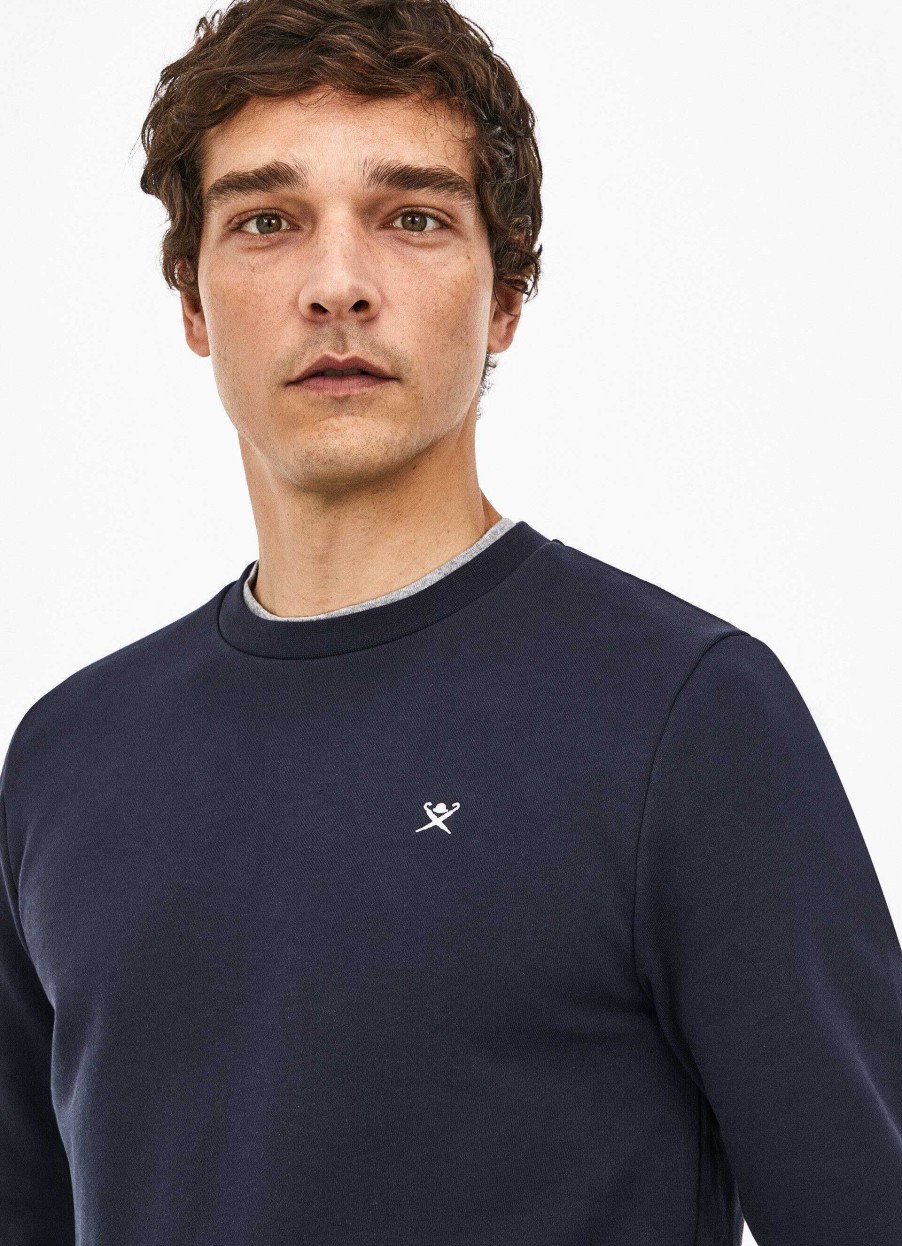 Klaer Hackett London | Brodert Fleece Sweatshirt