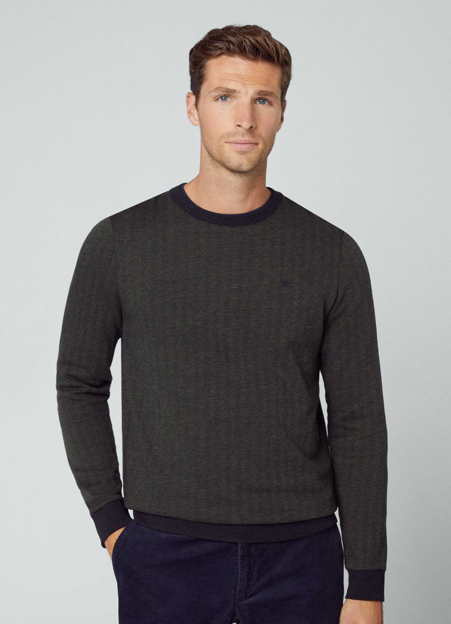 Klaer Hackett London | Crew Neck Sildebinjumper