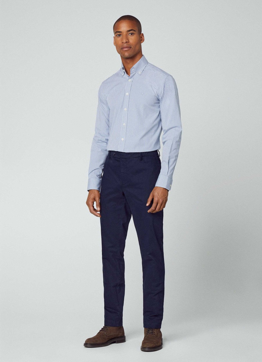 Klaer Hackett London | Slim Fit Gingham Skjorte