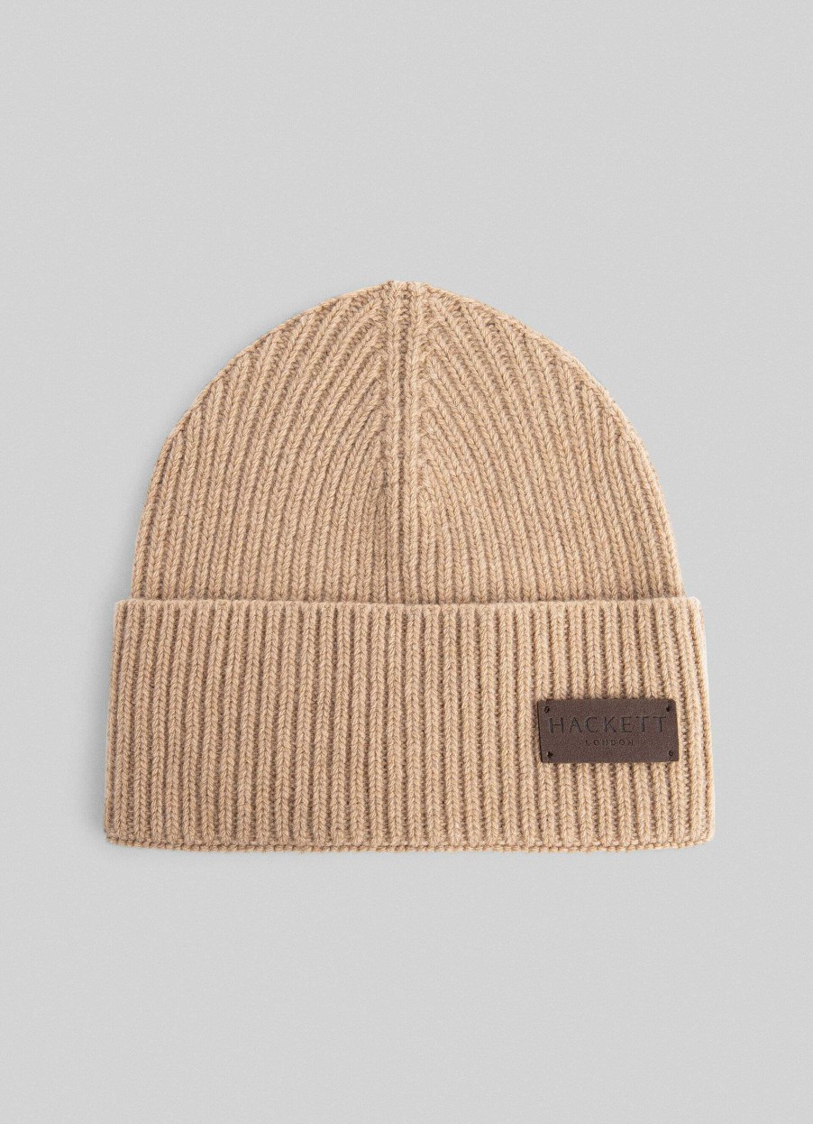 Tilbehor Hackett London | Ribbet Cashmere Beanie