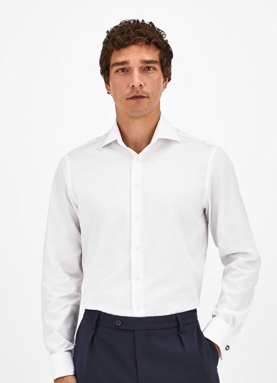 Klaer Hackett London | Klassisk Passform Poplin-Skjorte