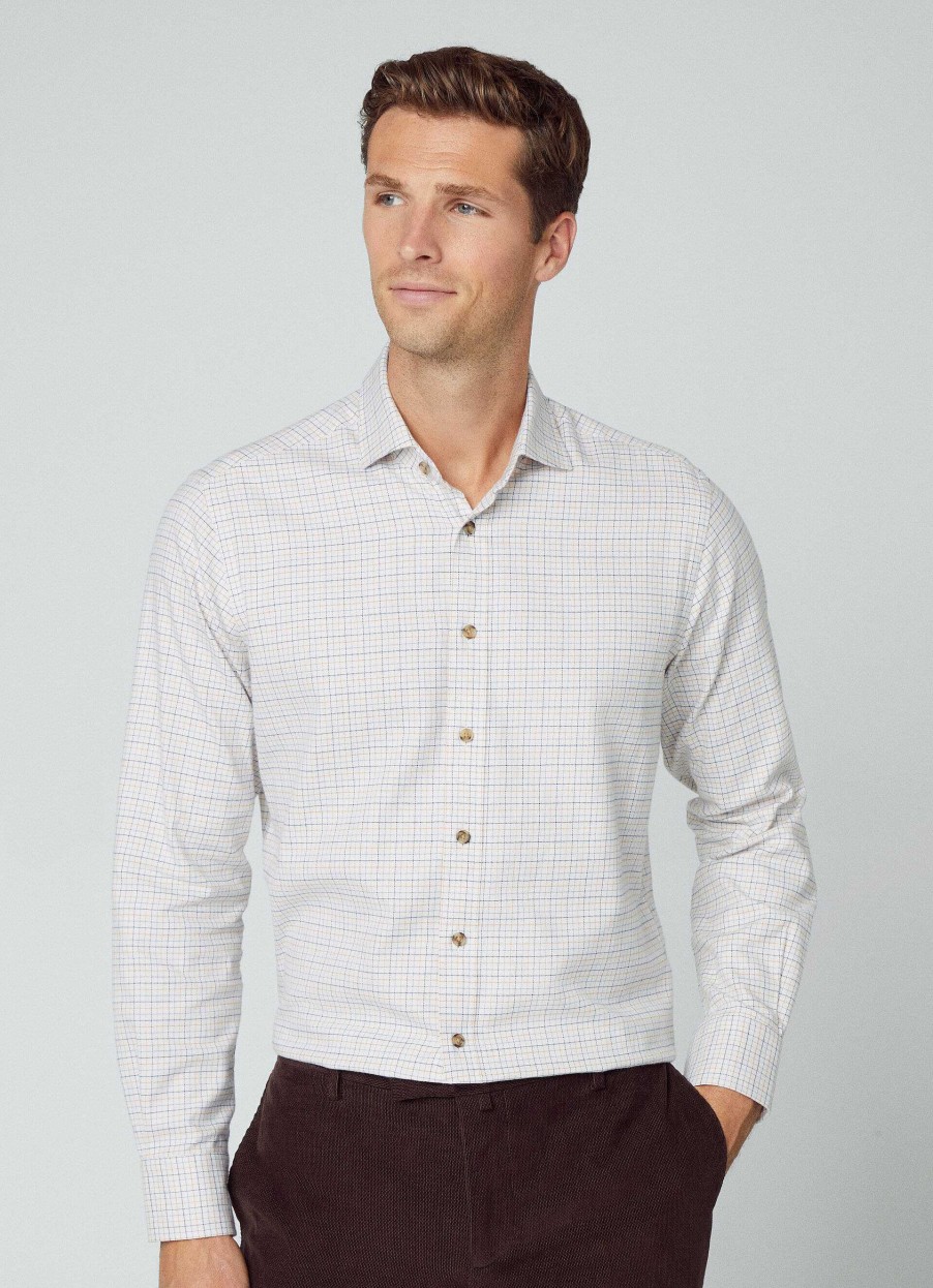 Klaer Hackett London | Classic Fit Tattersall Check-Skjorte