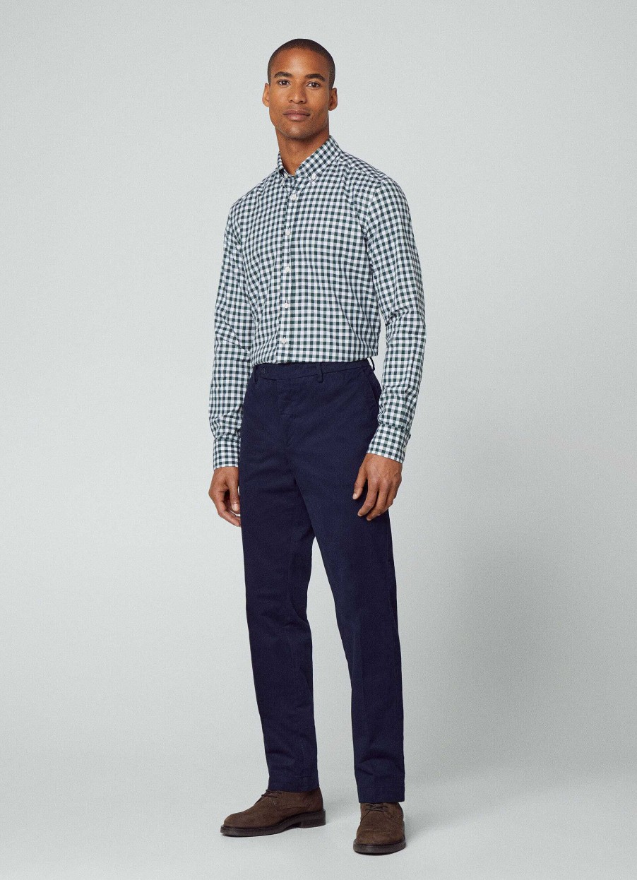 Klaer Hackett London | Slim Fit Gingham Skjorte