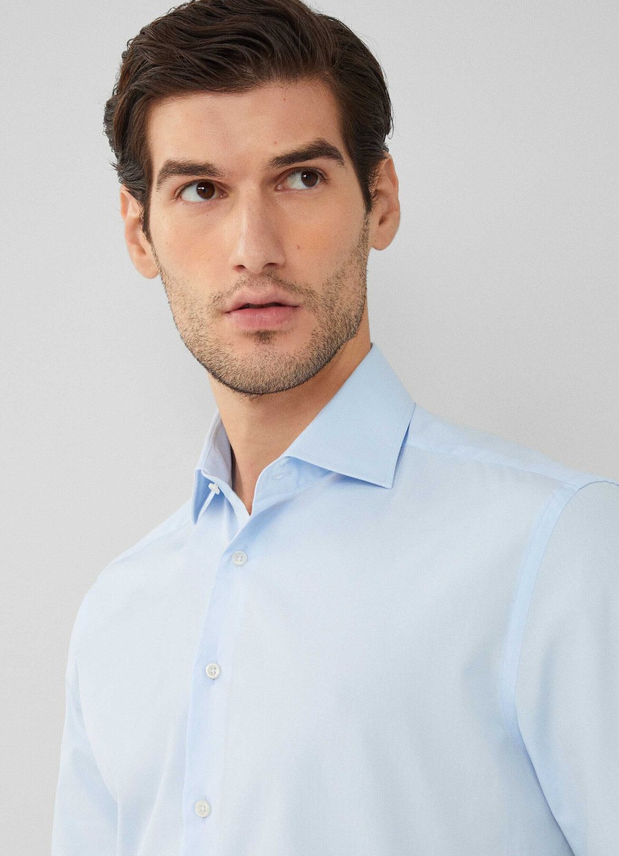 Klaer Hackett London | Slim Fit Poplin-Skjorte