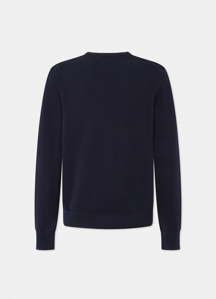 Klaer Hackett London | Cashmere Og Silke V-Halsjumper