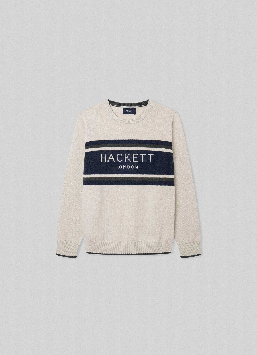 Gutter Hackett London | Bomull/Ulllsweatshirt