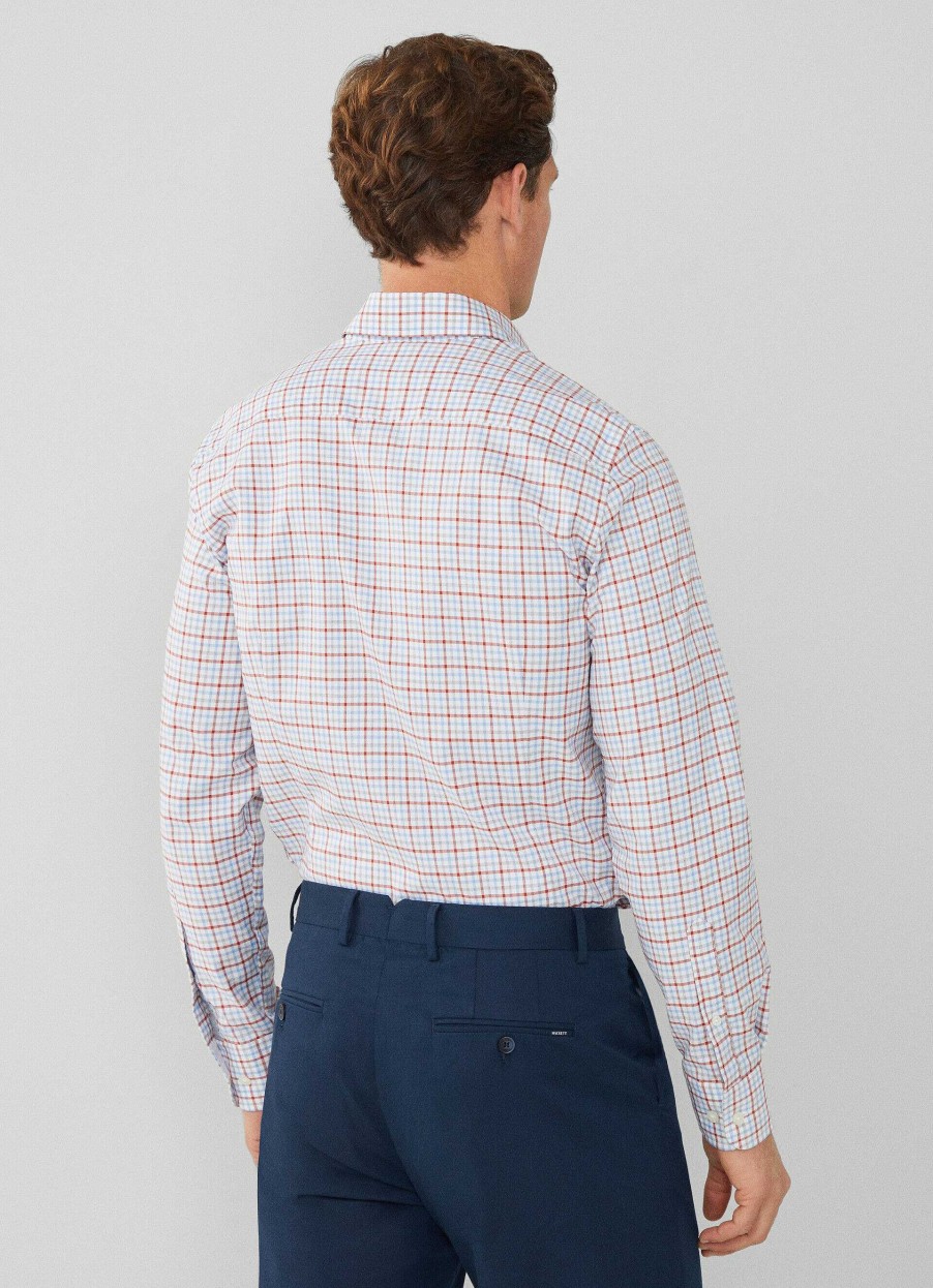 Klaer Hackett London | Slim Fit Gingham Check-Skjorte