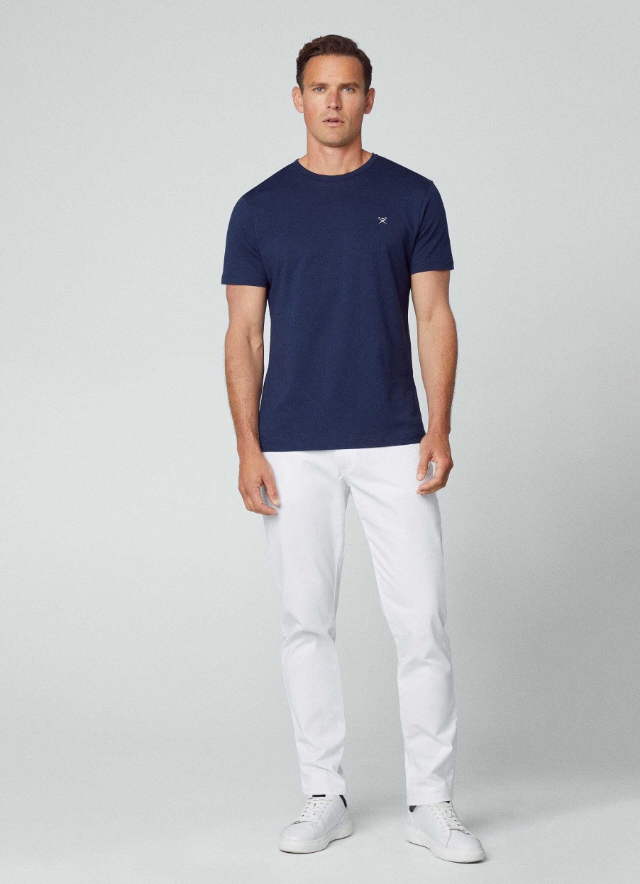 Klaer Hackett London | Classic Fit Brodert T-Shirt