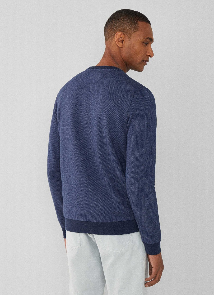 Klaer Hackett London | Classic Fit Jacquard Sweatshirt