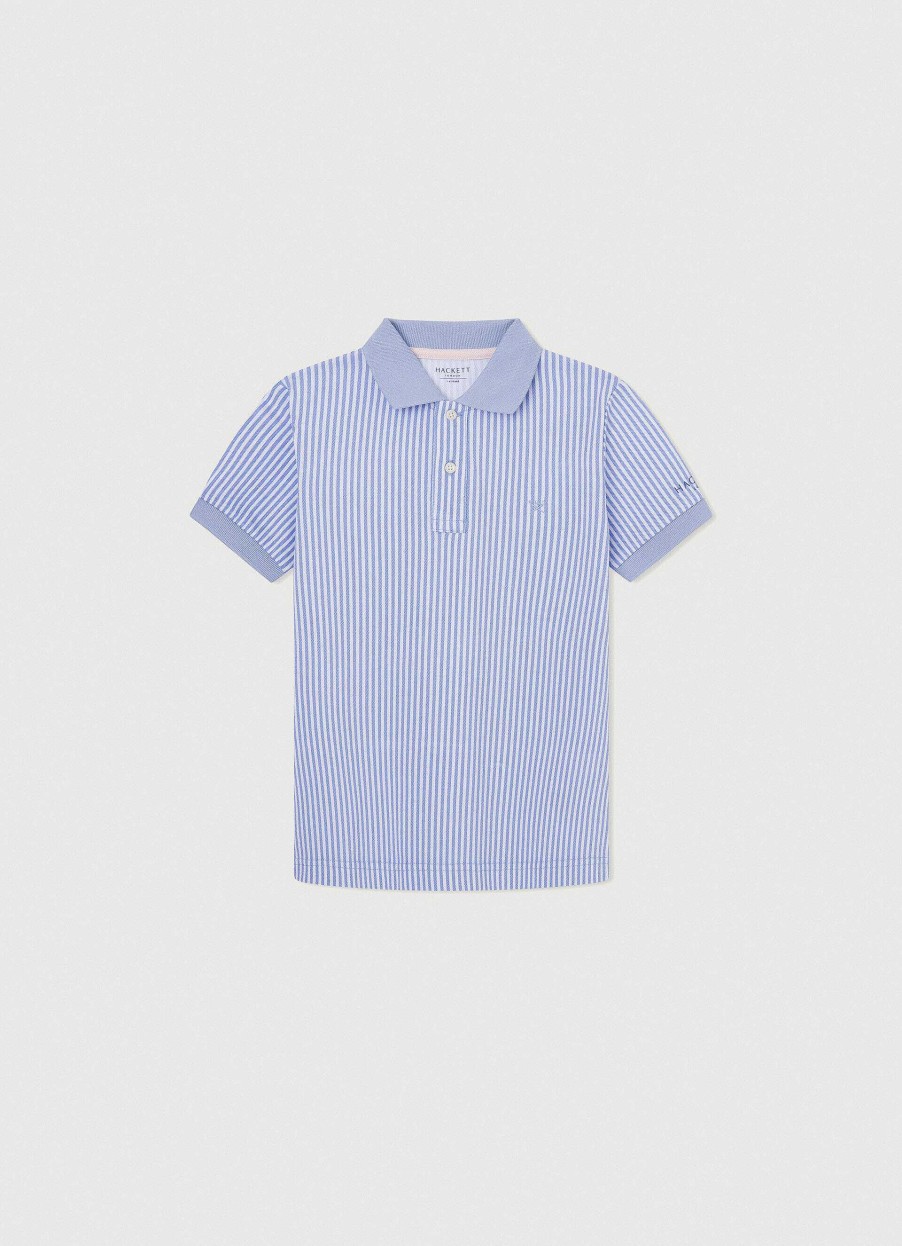 Gutter Hackett London | Skreddersydd Passform Stripet Pike Polo