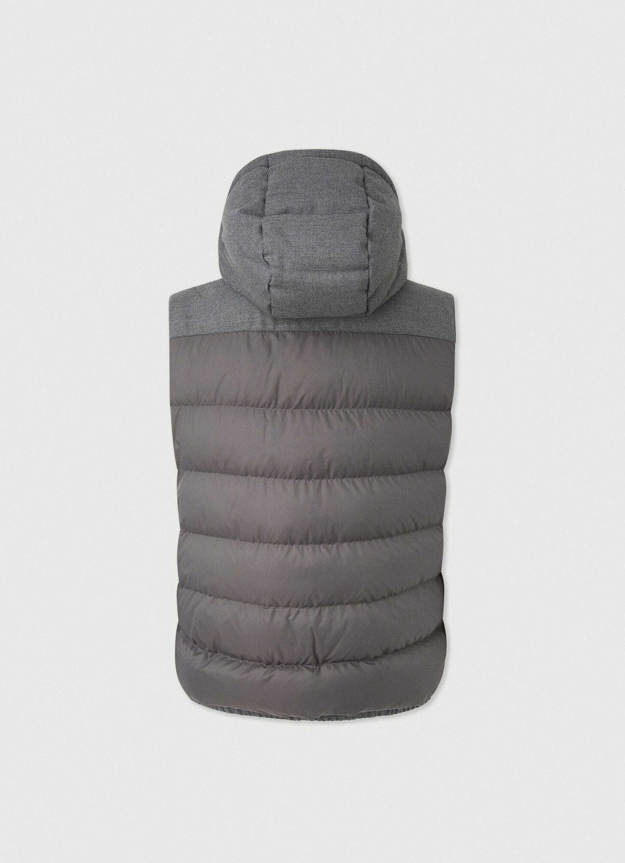 Klaer Hackett London | Polstret Hybrid Gilet