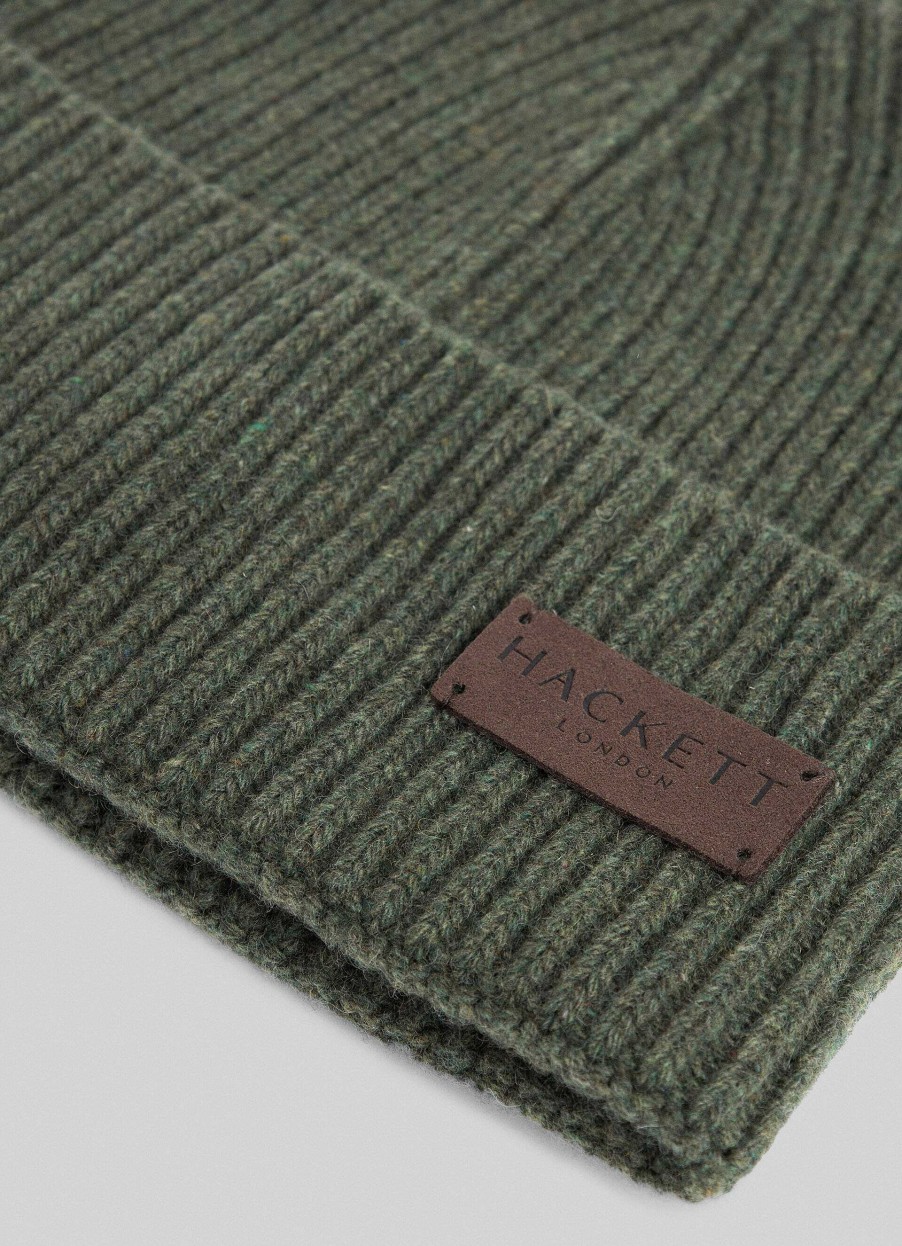 Tilbehor Hackett London | Ribbet Cashmere Beanie