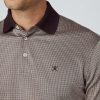 Klaer Hackett London | Slim Fit Hundestooth Jacquard Langermer Polo