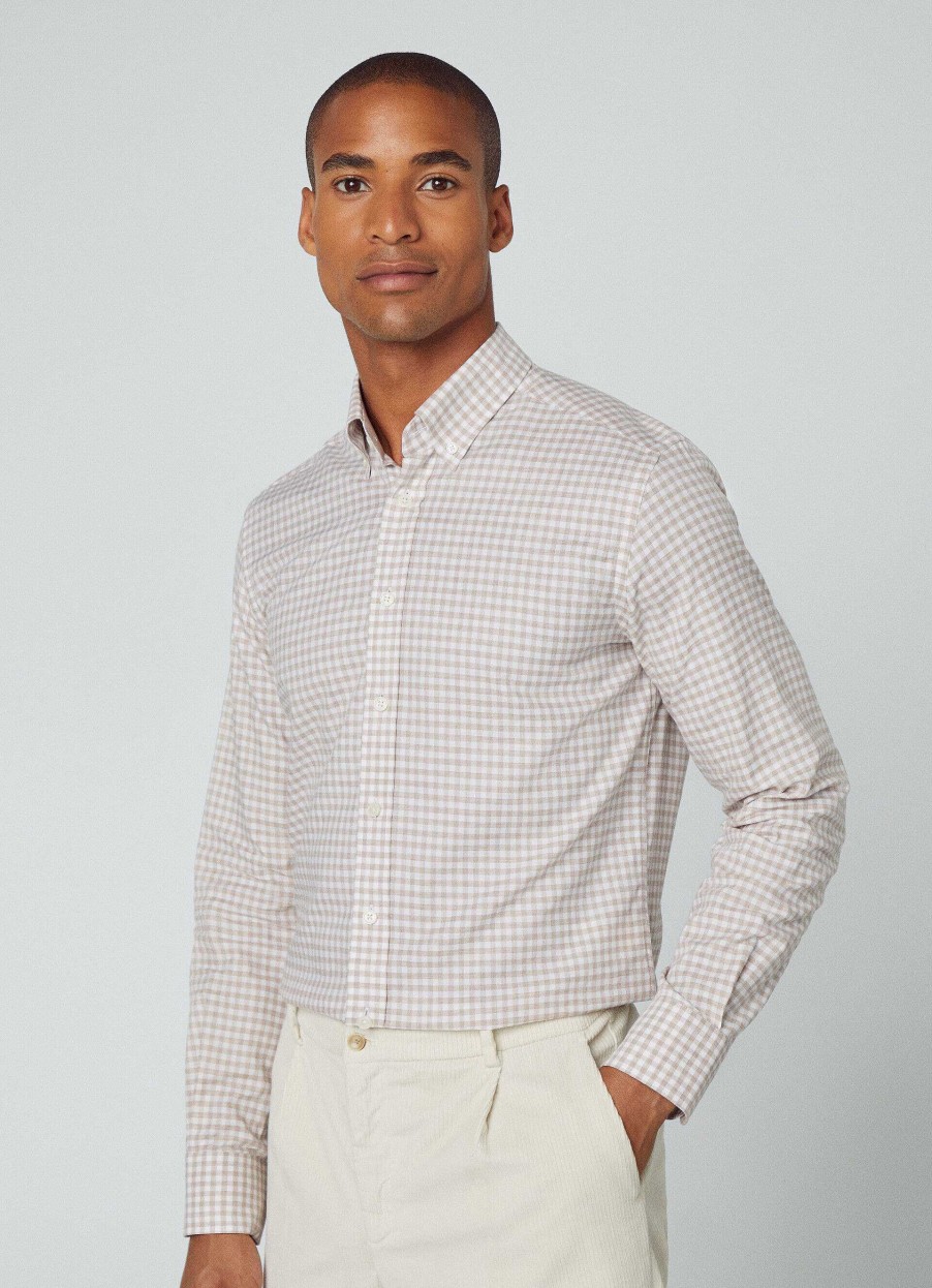 Klaer Hackett London | Slim Fit Gingham Skjorte