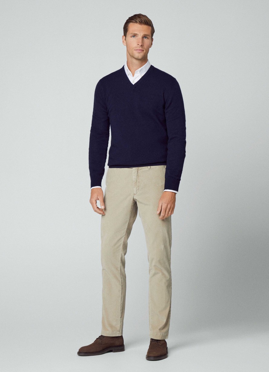 Klaer Hackett London | V-Hals Ullblandingsjumper