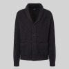 Klaer Hackett London | Ribbet Ull Og Cashmere Sjalcardigan