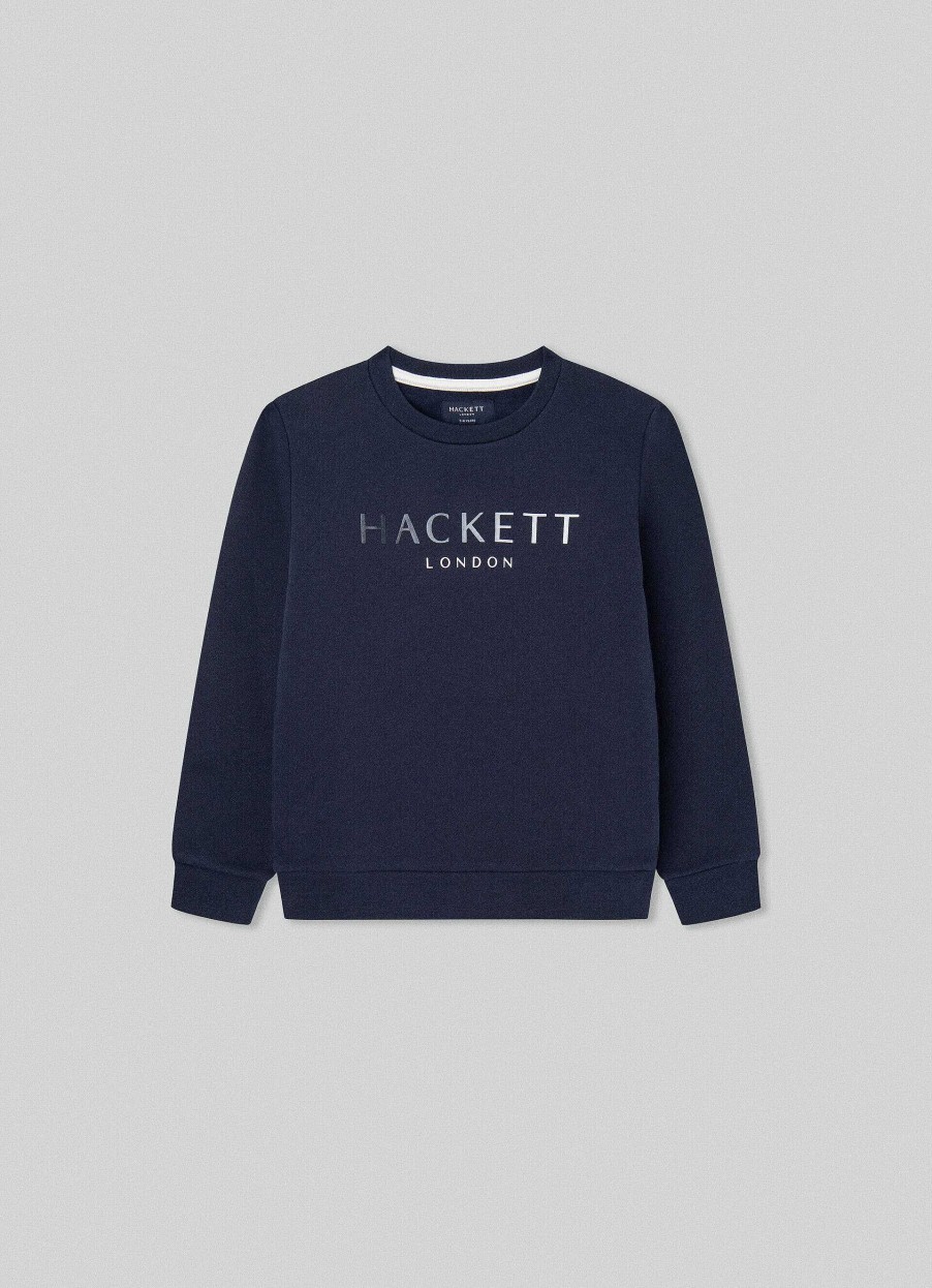 Gutter Hackett London | Slim Fit Sweatshirt Med Crew Neck