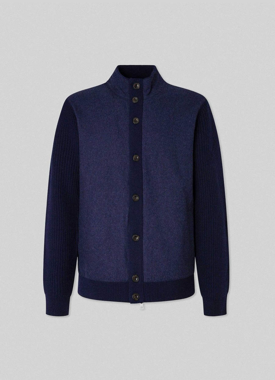 Klaer Hackett London | Merinoull Hybrid Cardigan