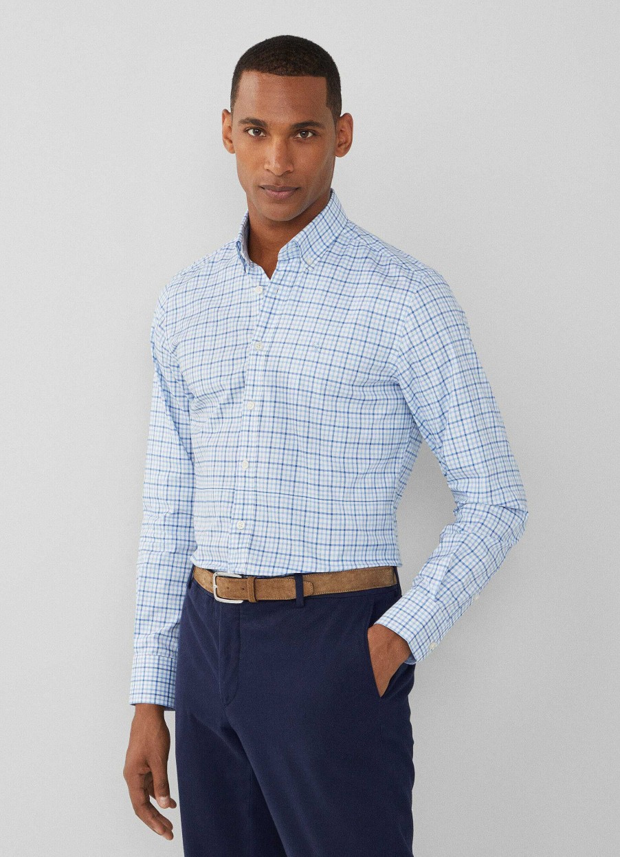 Klaer Hackett London | Slim Fit Gingham Check-Skjorte