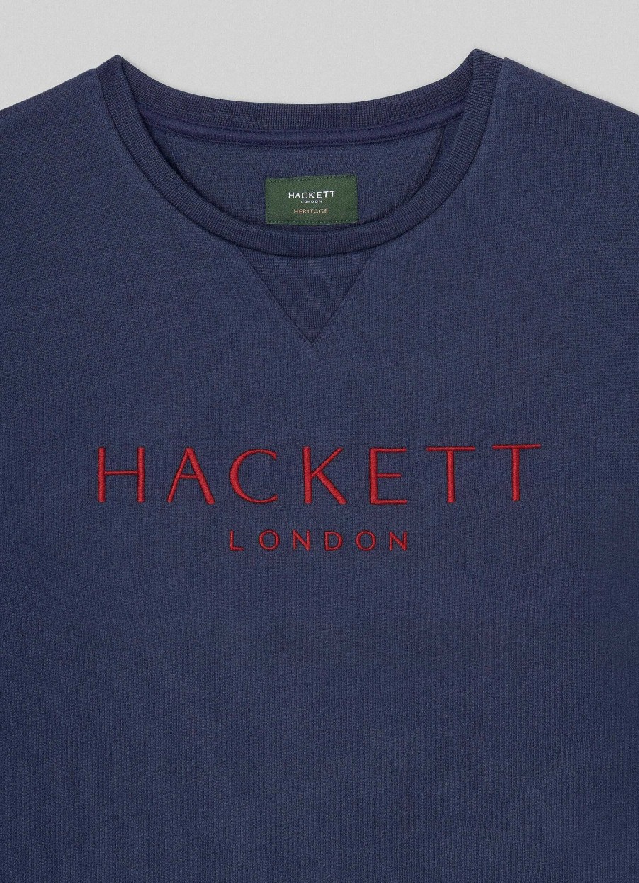 Klaer Hackett London | Classic Fit Sweatshirt Med Crew Neck