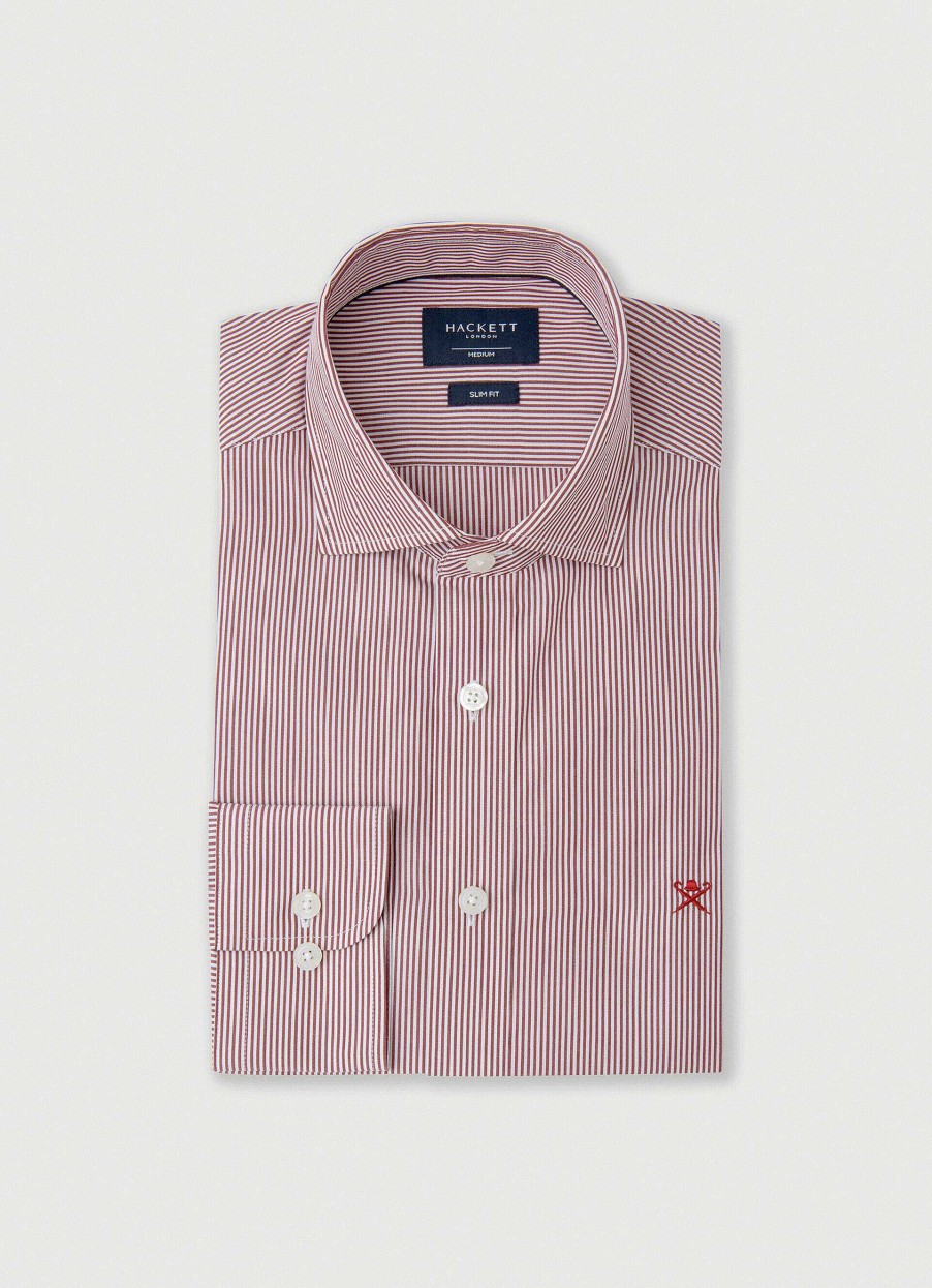 Klaer Hackett London | Slim Fit Stripet Skjorte