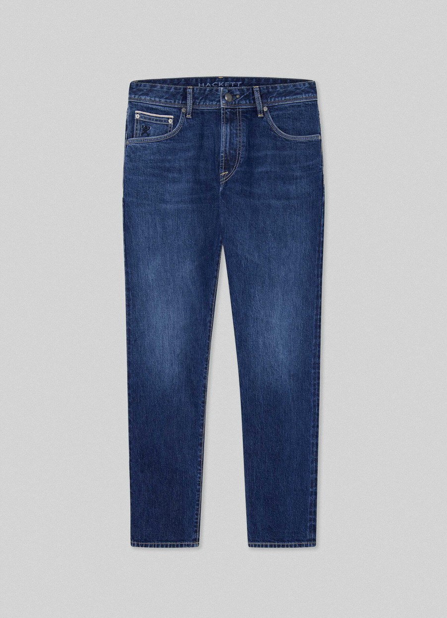 Klaer Hackett London | Classic Fit Vintage Wash Jeans