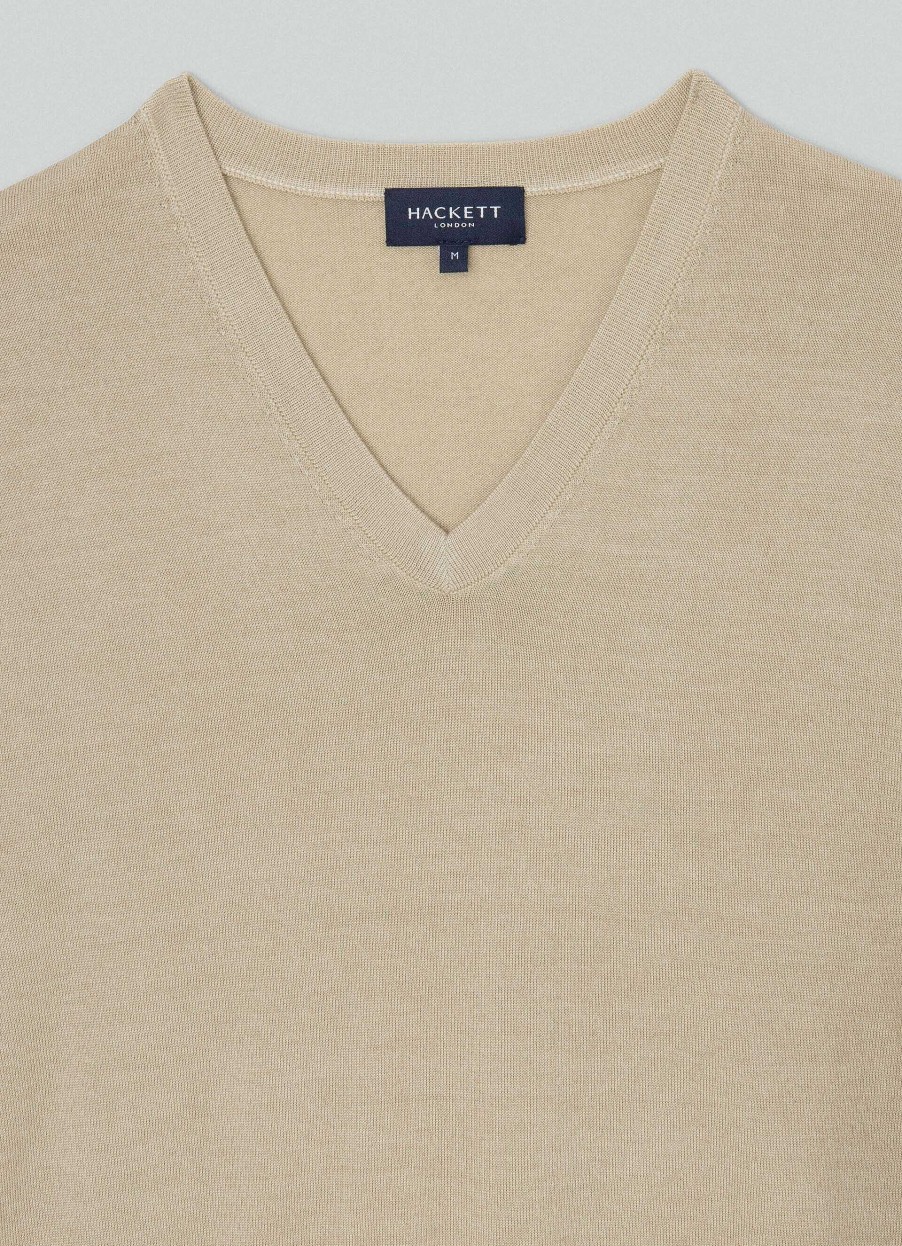 Klaer Hackett London | Merinoull V-Halsjumper