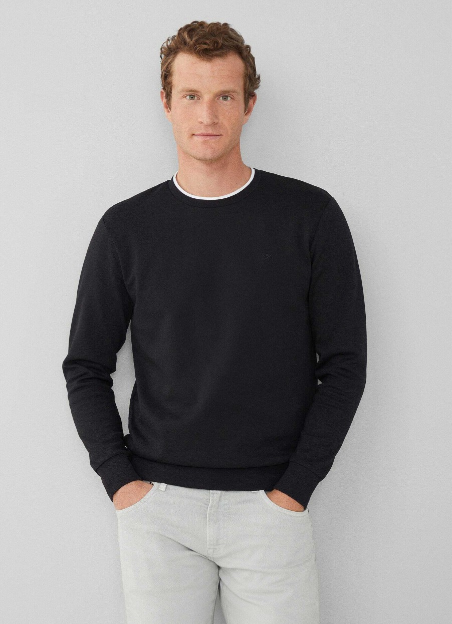 Klaer Hackett London | Classic Fit Sweatshirt Med Crew Neck