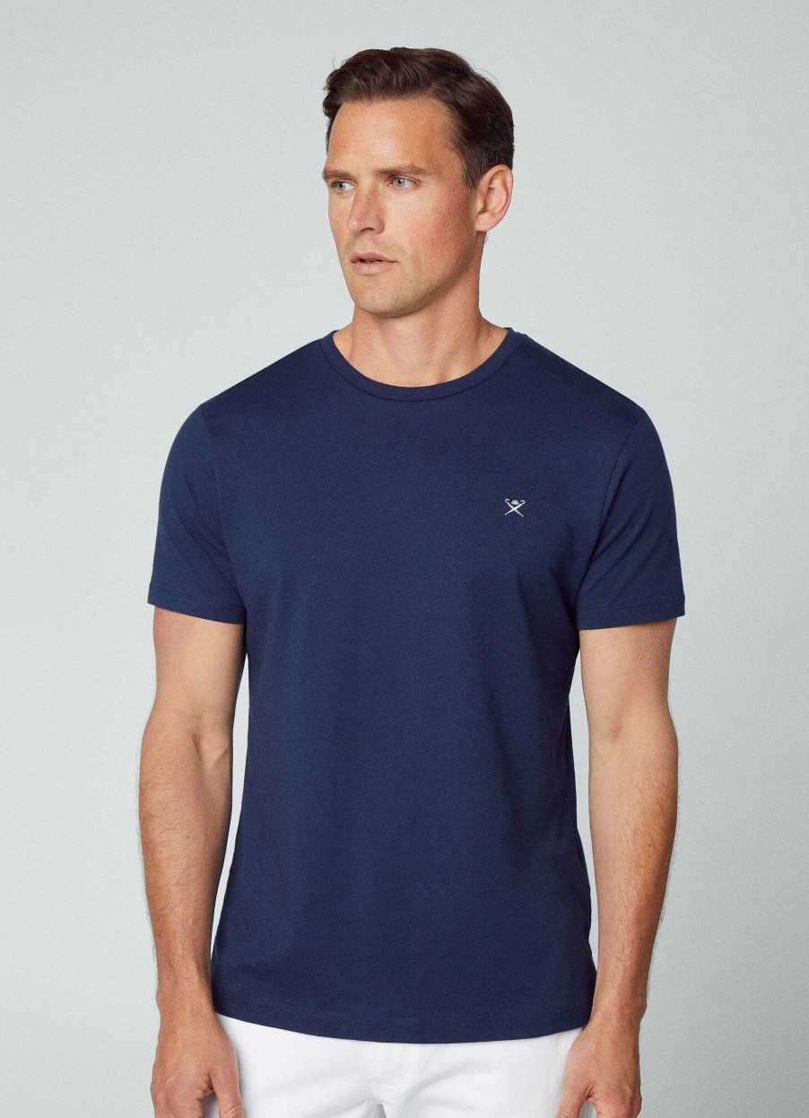 Klaer Hackett London | Classic Fit Brodert T-Shirt