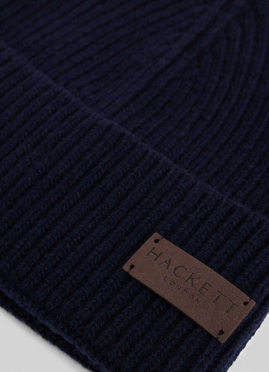 Tilbehor Hackett London | Ribbet Cashmere Beanie