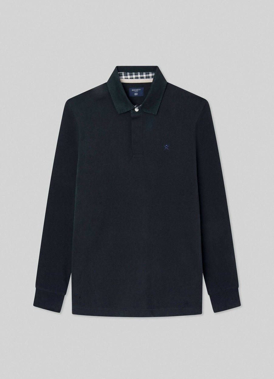 Klaer Hackett London | Slim Fit Rugby Langermer Polo