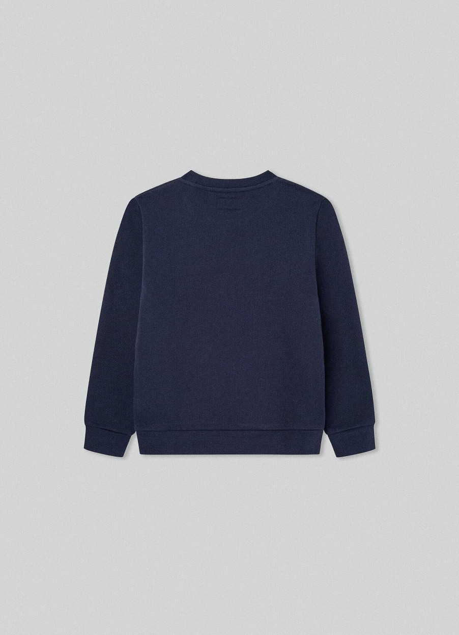 Gutter Hackett London | Slim Fit Sweatshirt Med Crew Neck