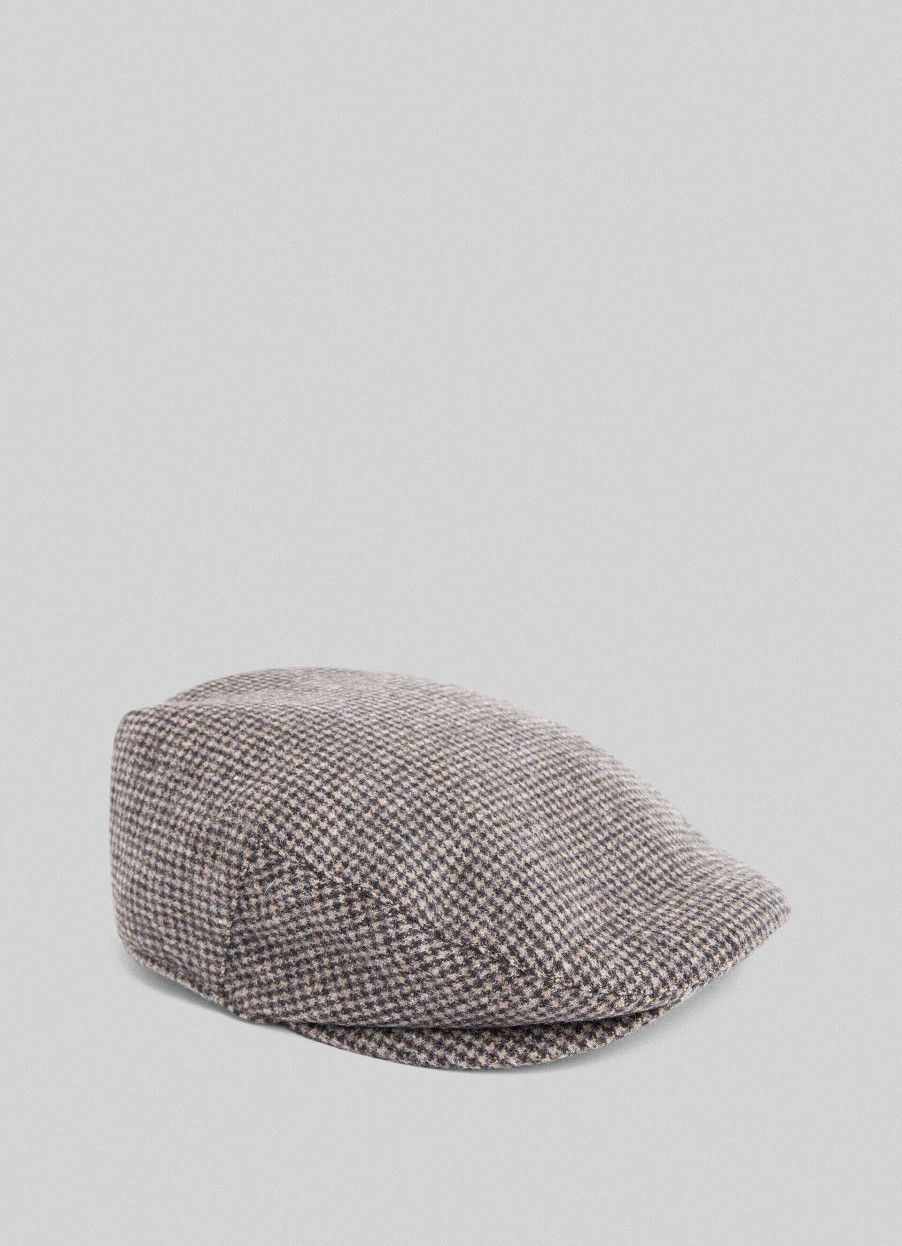 Tilbehor Hackett London | Sjekk Flat Cap