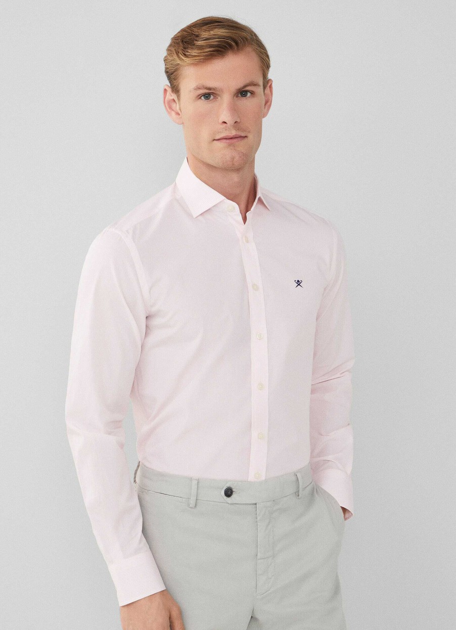 Klaer Hackett London | Slim Fit Stripet Skjorte