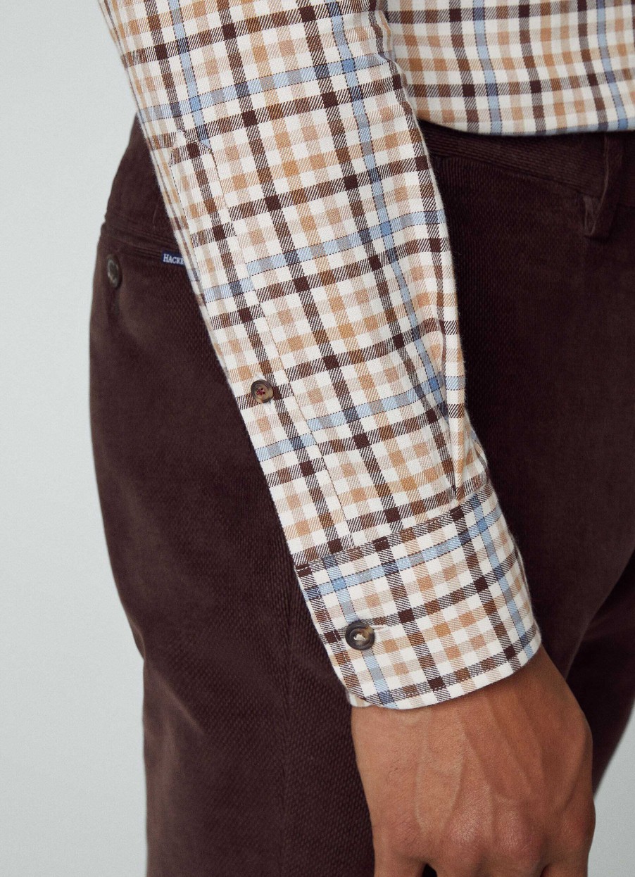 Klaer Hackett London | Slim Fit Gingham Skjorte