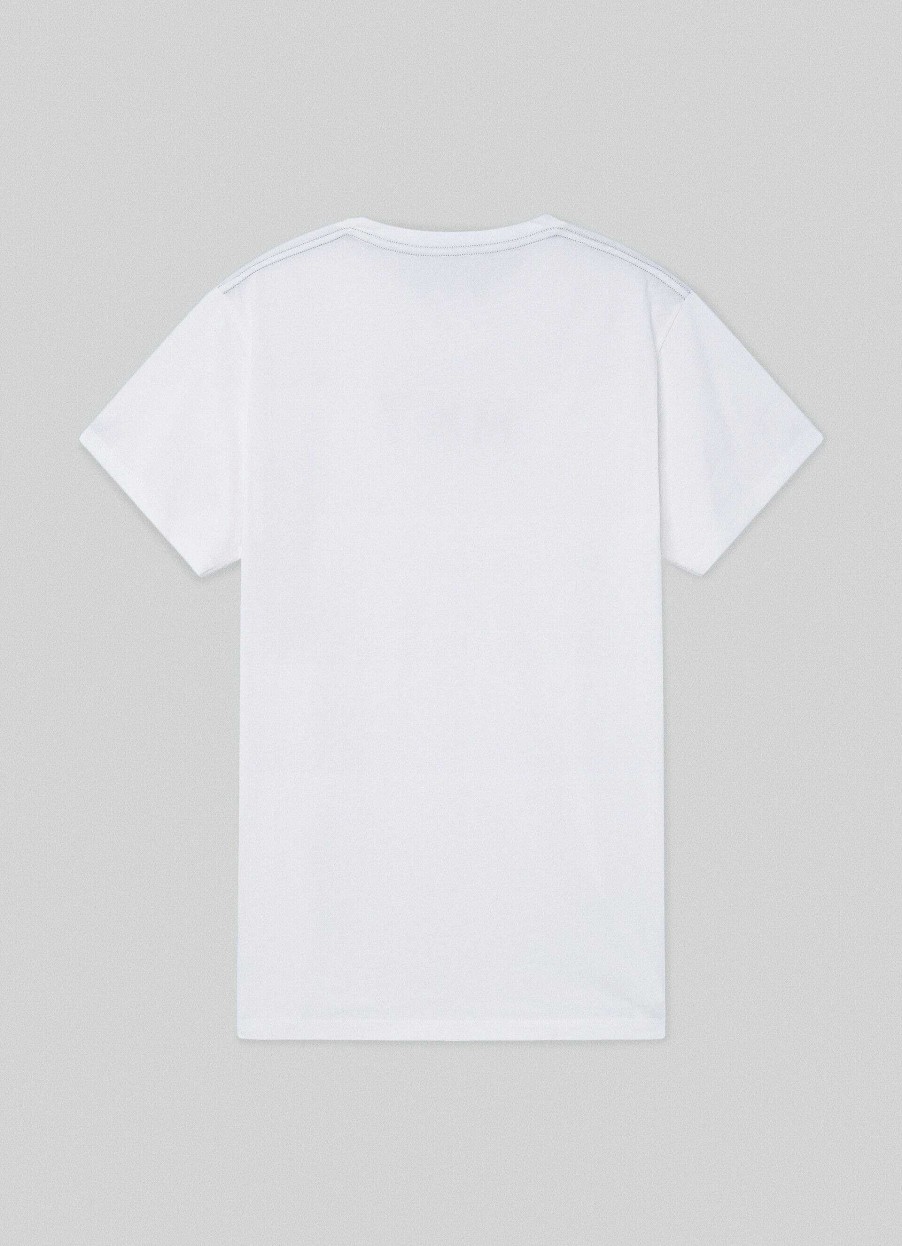 Klaer Hackett London | Classic Fit Brodert T-Shirt