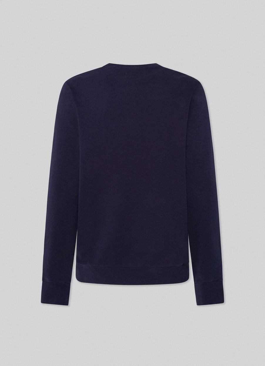 Klaer Hackett London | Brodert Fleece Sweatshirt