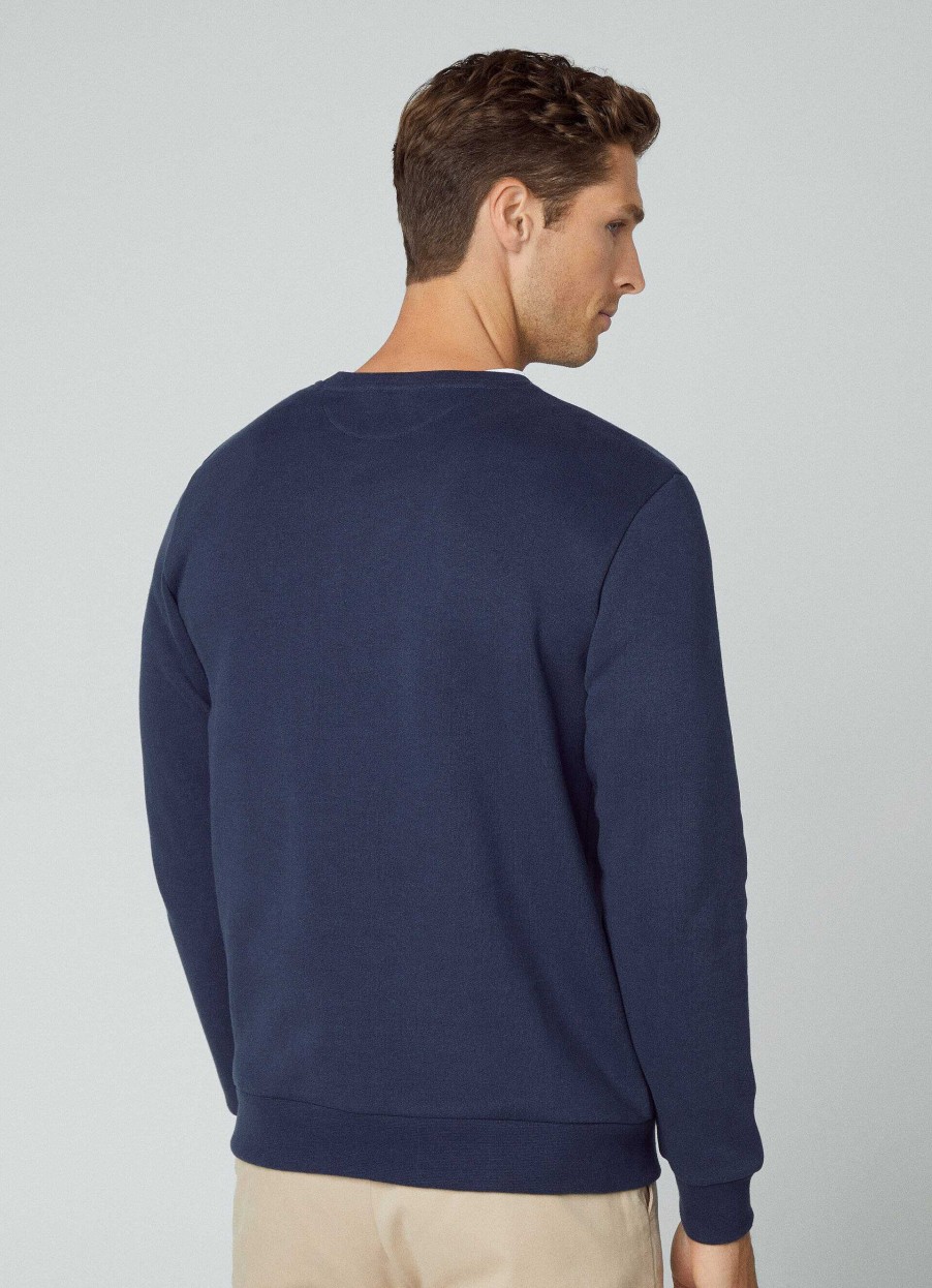 Klaer Hackett London | Classic Fit Sweatshirt Med Crew Neck