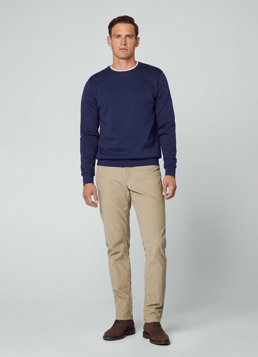 Klaer Hackett London | Classic Fit Sweatshirt Med Crew Neck