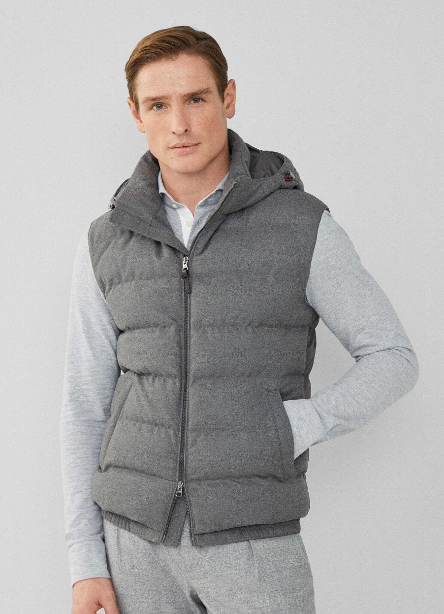 Klaer Hackett London | Polstret Hybrid Gilet