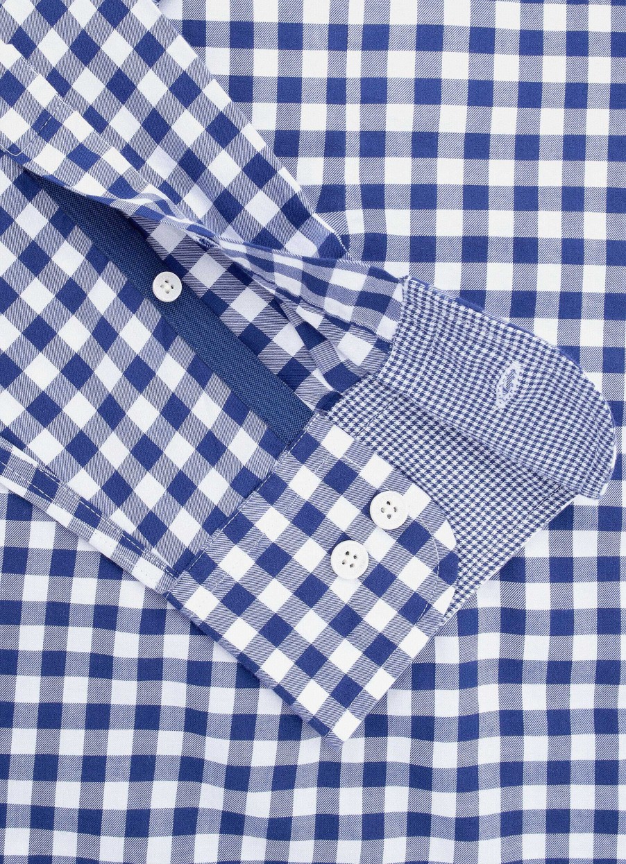 Klaer Hackett London | Slim Fit Gingham Skjorte