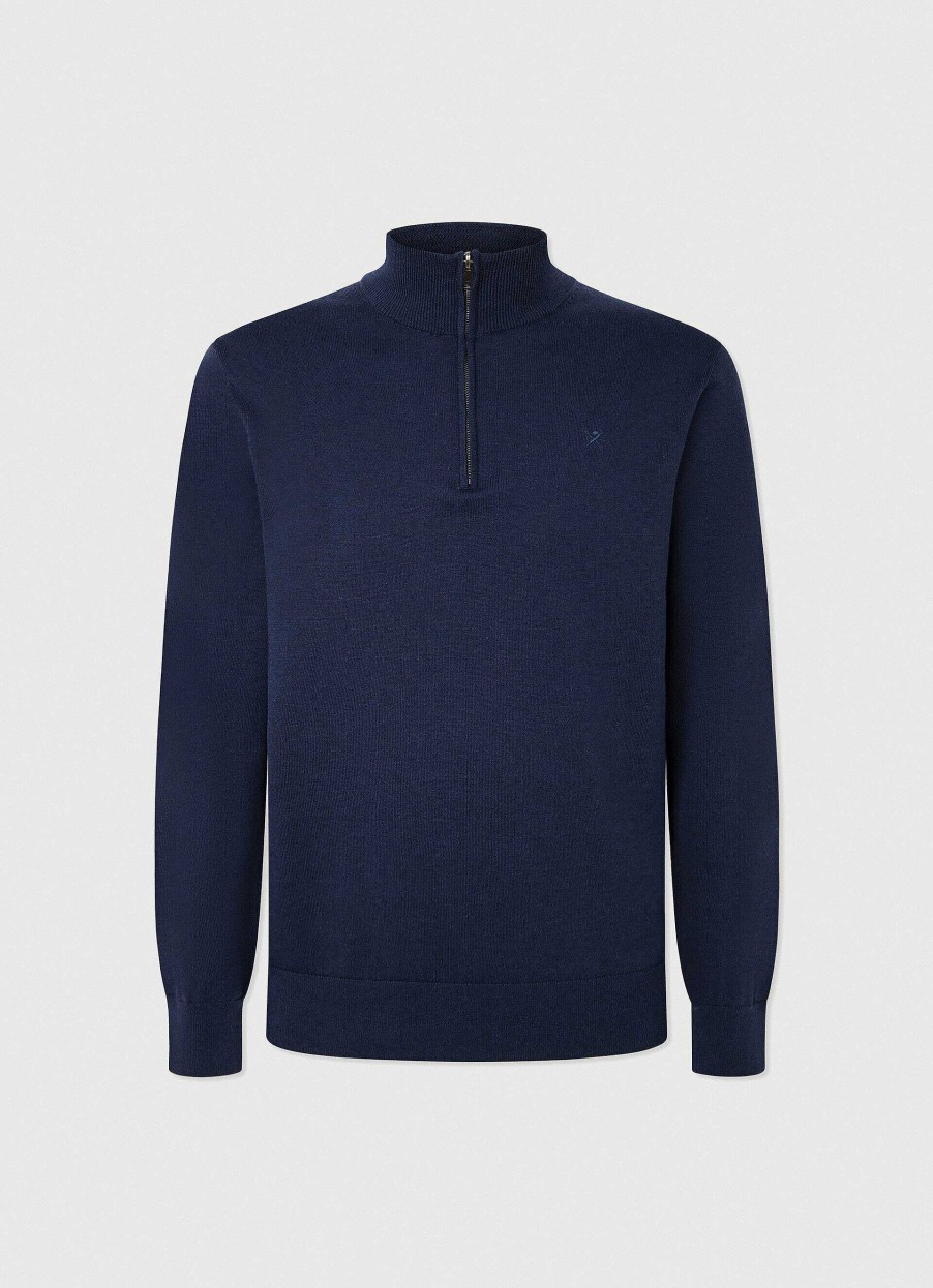 Klaer Hackett London | Hoyhals-Jumper Halvglidedel