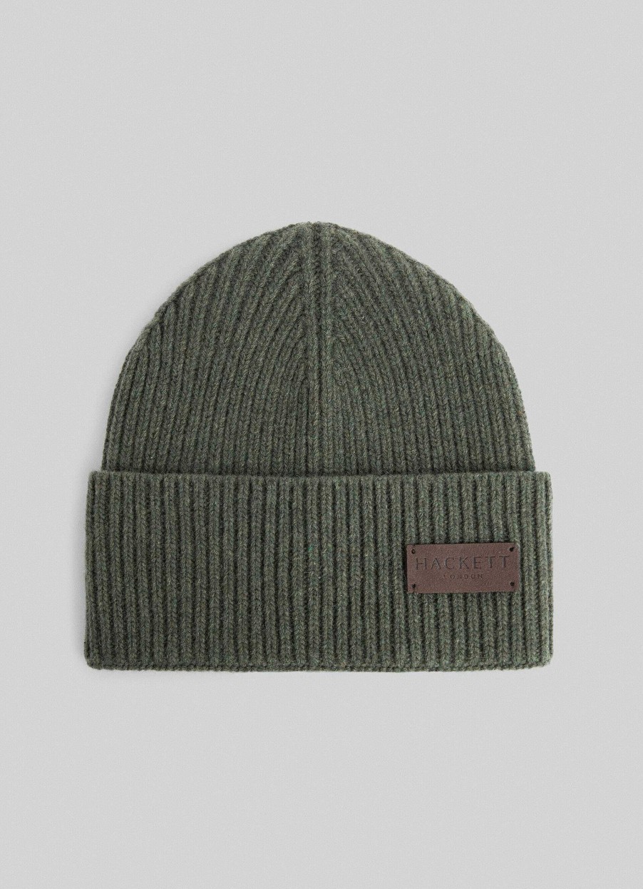 Tilbehor Hackett London | Ribbet Cashmere Beanie