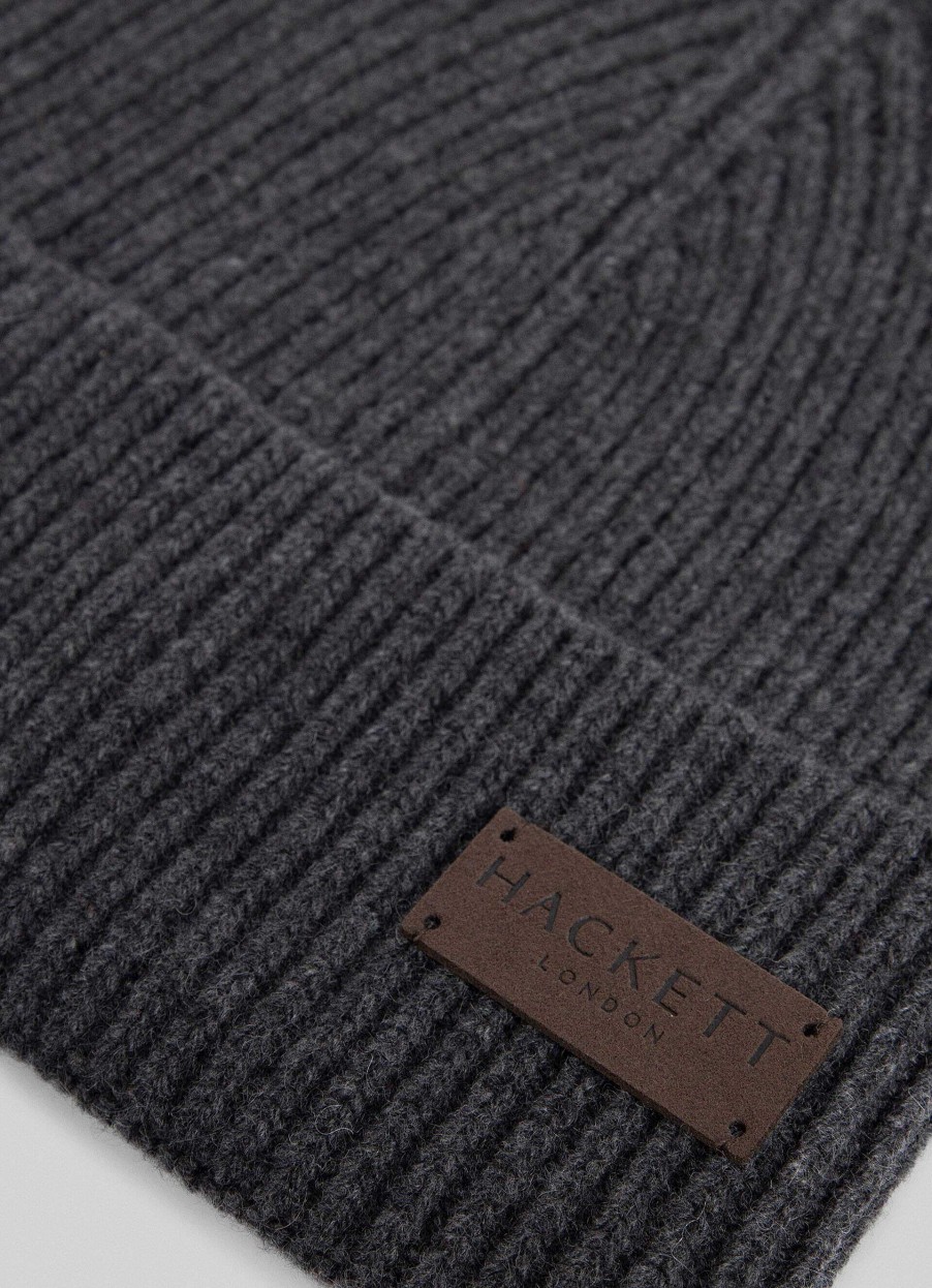 Tilbehor Hackett London | Ribbet Cashmere Beanie